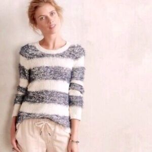 Tabitha Black and White Striped Sweater